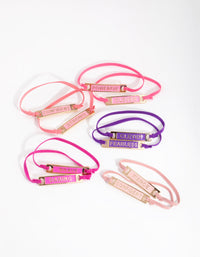 Kids Gold Enamel Mega Best Friend Bracelet 10-Pack - link has visual effect only