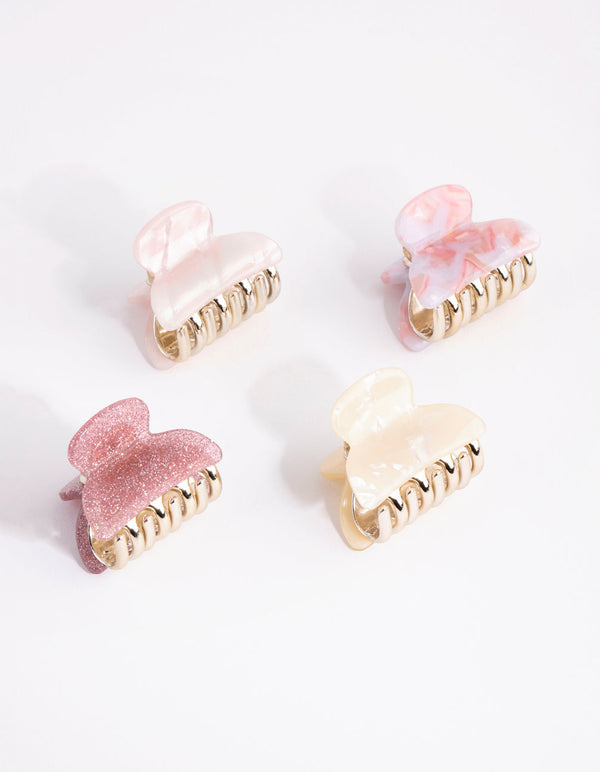 Kids Acrylic Pink Claw 4-Pack