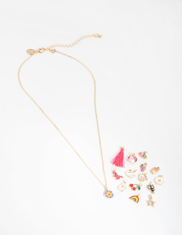 Kids Make Your Own Gold Fun Necklace