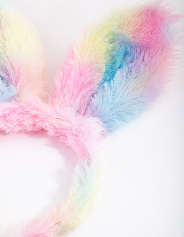 Fabric Space Dye Bunny Ears Headband