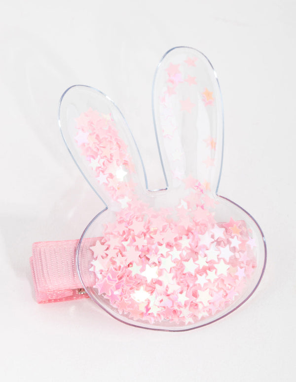 Kids Plastic Shaker Bunny 2-Pack Clip