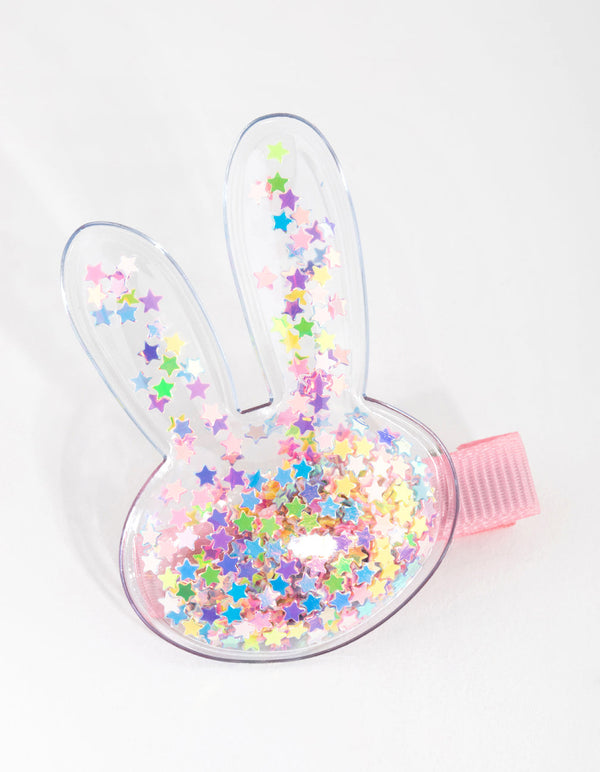Kids Plastic Shaker Bunny 2-Pack Clip
