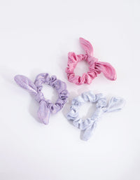 Kids Holographic Bunny Scrunchie 3-Pack - link has visual effect only