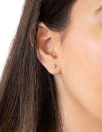 Rose Gold Cresent Moon Pearl Earrings - link has visual effect only