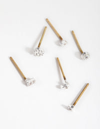 Silver Micro Celestial Earrings - link has visual effect only