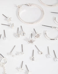 Silver Star Stud and Hoop 16-Pack Earring - link has visual effect only