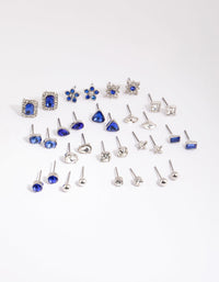 Rhodium Royal Stud Earring Pack - link has visual effect only