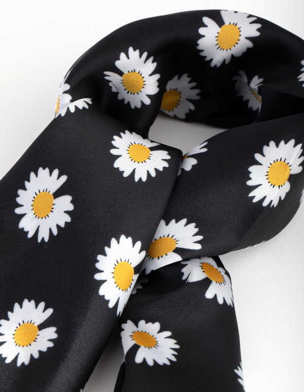 Daisy Border Bandana Hair Scarf