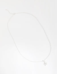 Sterling Silver Cubic Zirconia Star Necklace - link has visual effect only