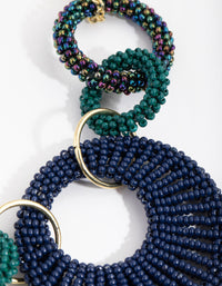 Bead Interlock Hoop Necklace - link has visual effect only
