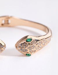 Gold Pave Snake Bracelet - link has visual effect only