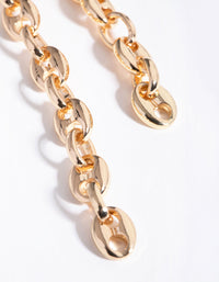 Gold Marina Chain Drop Earrings - link has visual effect only