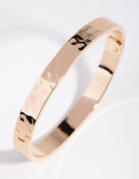 Gold Hammered Hinge Bangle - link has visual effect only