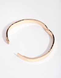 Gold Hammered Hinge Bangle - link has visual effect only