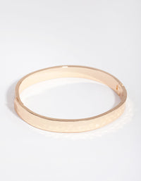 Gold Hammered Hinge Bangle - link has visual effect only