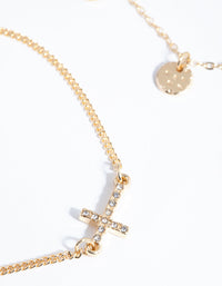 Gold Cross Jingle 4-Pack Bracelet and Anklet Pack - link has visual effect only