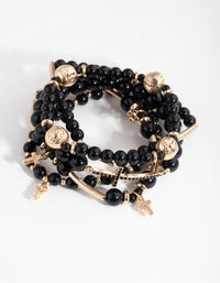 Gold Cross Mash Bracelet Pack - link has visual effect only