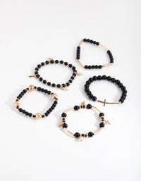 Gold Cross Mash Bracelet Pack - link has visual effect only