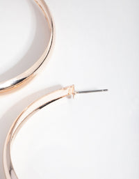 Rose Gold 60mm Hoop Earrings - link has visual effect only