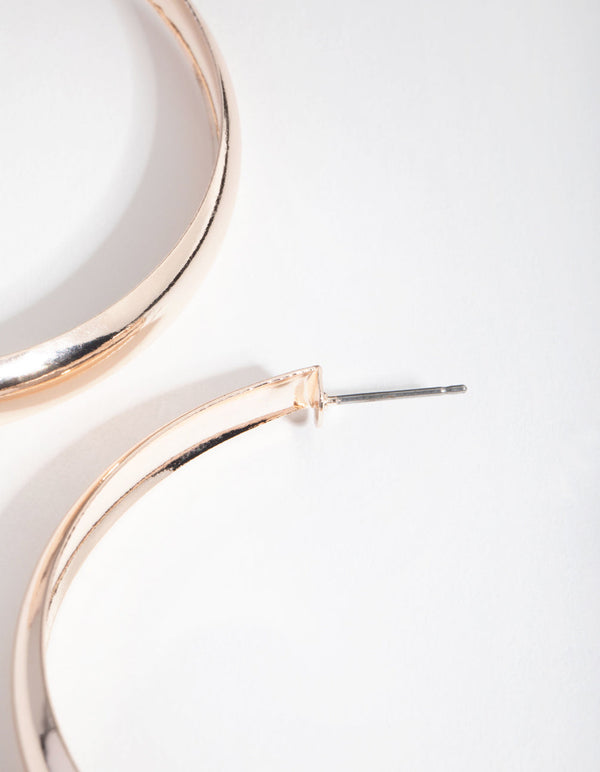 Rose Gold 60mm Hoop Earrings