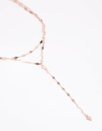 Rose Gold Diamond Chain Double Row Necklace - link has visual effect only