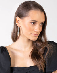 Silver 60mm Hoop Earrings - link has visual effect only
