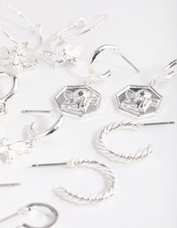 Silver Cherub Cross 6-Pack Earring - link has visual effect only