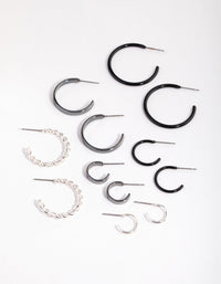 Mixed Metal Sleeper 6-Pack Earring - link has visual effect only