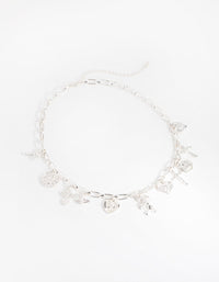 Silver Cupid Heart Charm Necklace - link has visual effect only