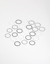 Mixed Metal Textured Ring 12-Pack - link has visual effect only