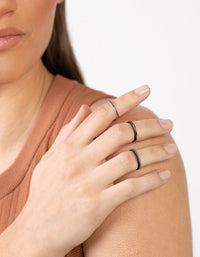 Mixed Metal Textured Ring 12-Pack - link has visual effect only