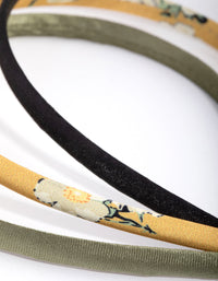 Mustard Flower Headband 3-Pack - link has visual effect only