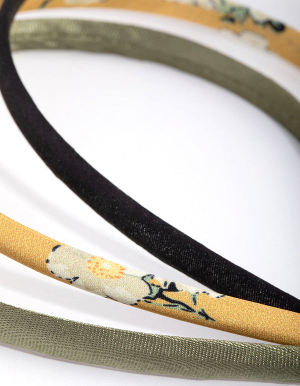 Mustard Flower Headband 3-Pack