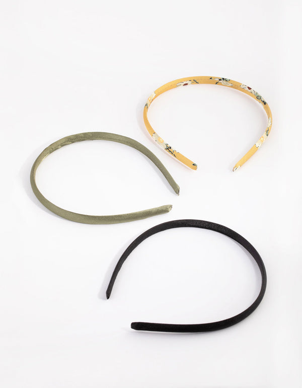 Mustard Flower Headband 3-Pack
