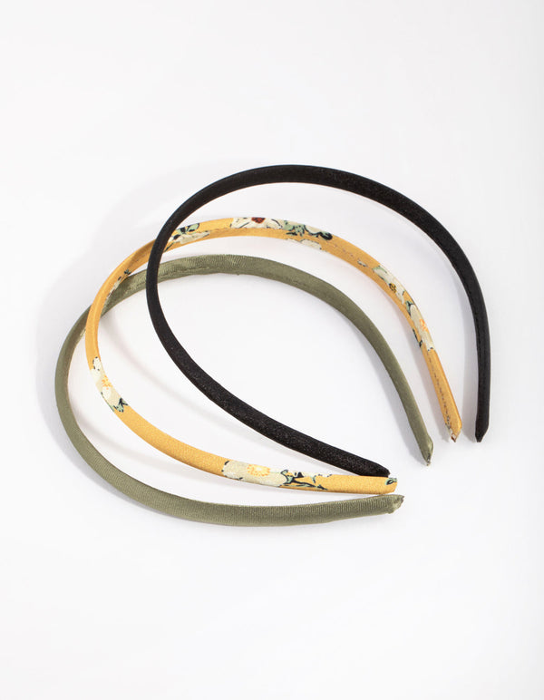 Mustard Flower Headband 3-Pack