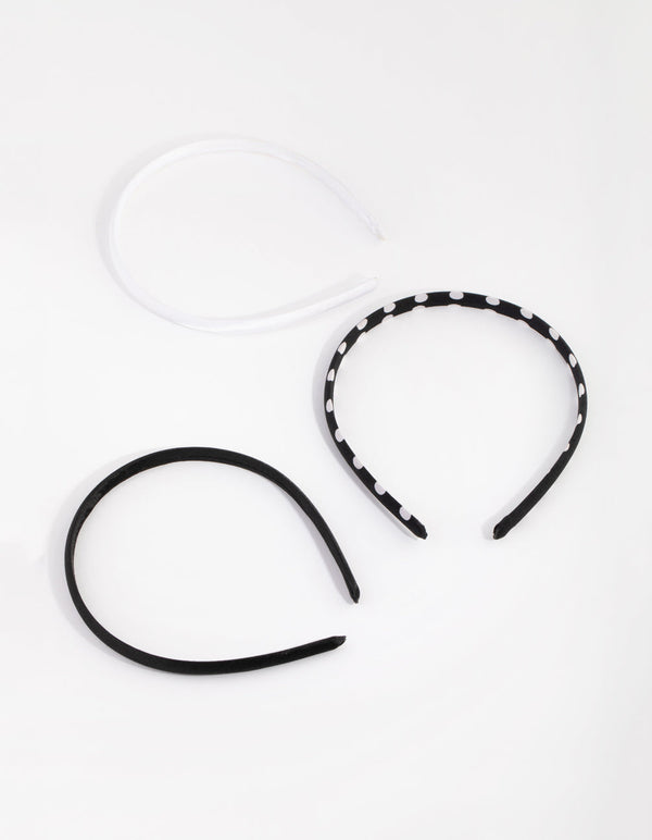 Black Spot Headband 3-Pack