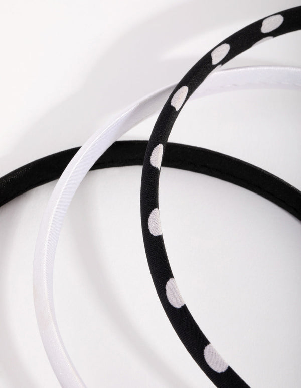 Black Spot Headband 3-Pack