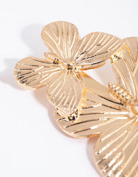 Gold Matte Butterfly Pins - link has visual effect only