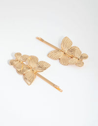 Gold Matte Butterfly Pins - link has visual effect only