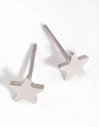 Titanium Star Stud Earrings - link has visual effect only