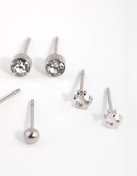 Titanium Sea 3-Pack Stud Earrings - link has visual effect only