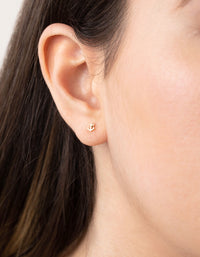 24 Carat Gold Plated Titanium Sea 3-Pack Stud Earrings - link has visual effect only