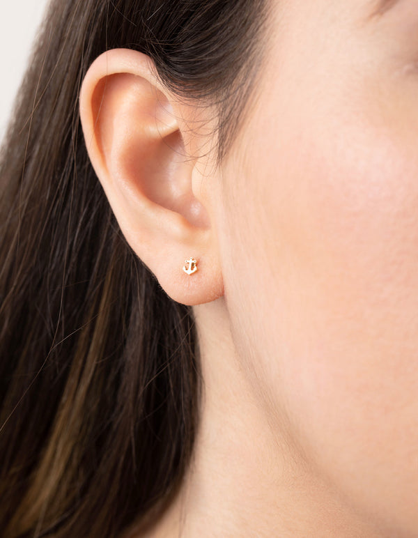 24 Carat Gold Plated Titanium Sea 3-Pack Stud Earrings