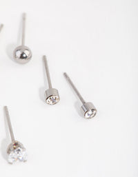 Titanium Love Stud 3-Pack Earrings - link has visual effect only