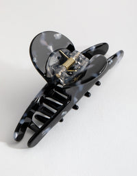 Acetate Black Marble Lady Finger Claw - link has visual effect only