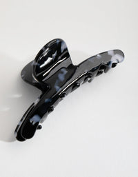 Acetate Black Marble Lady Finger Claw - link has visual effect only