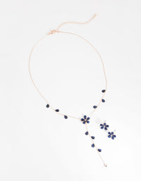 Rose Gold Flower Vibe Ear & Necklace - link has visual effect only