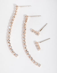 Rose Gold Cupchain Drop 2-Pack Earring - link has visual effect only