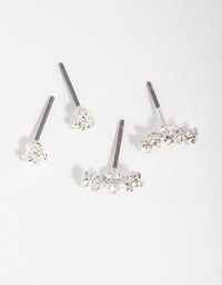 Silver Mini Crawler 2-Pack Earring - link has visual effect only