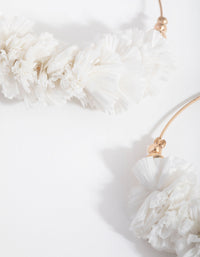 Gold Scrunched Paper Drop Earrings - link has visual effect only